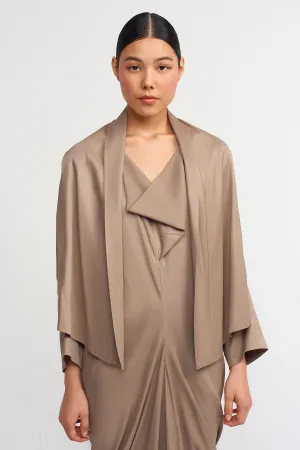 Nu Open-Front Outer Jacket Bronze