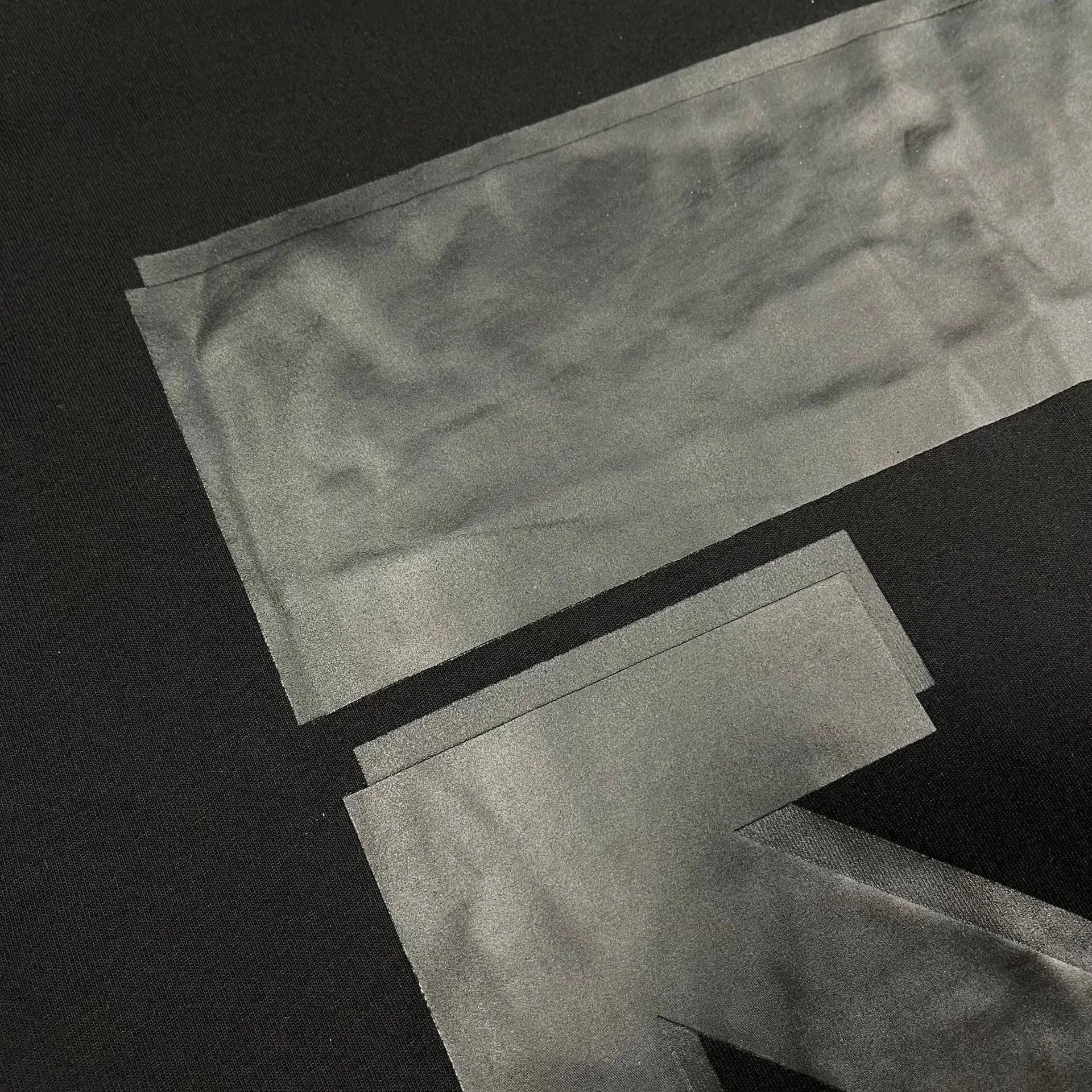Off Whtie T Shirts Overlapping Printed Arrow Male And Female Trendy Brand Short Sleeve