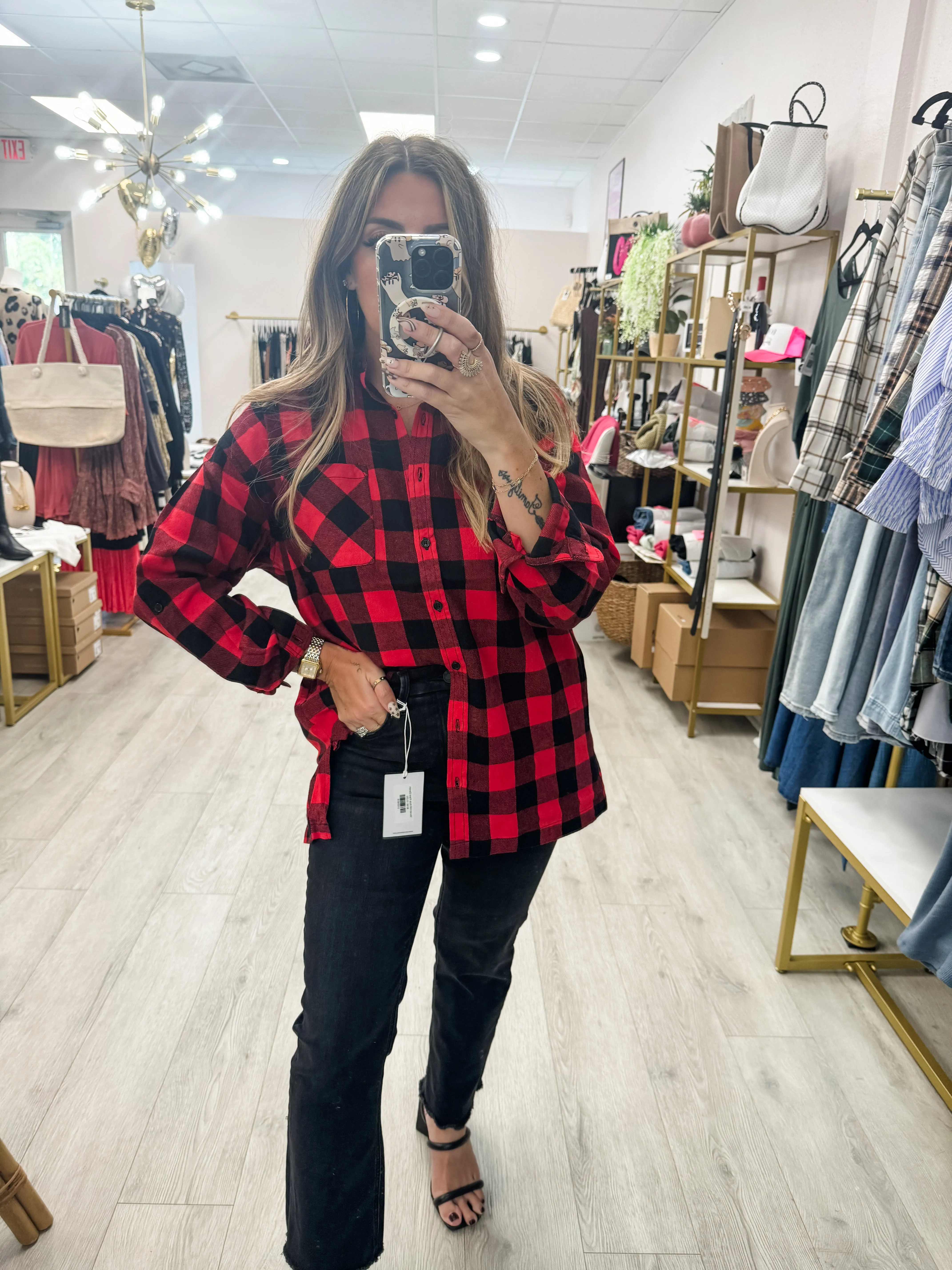 Oversize Flannel with Pockets