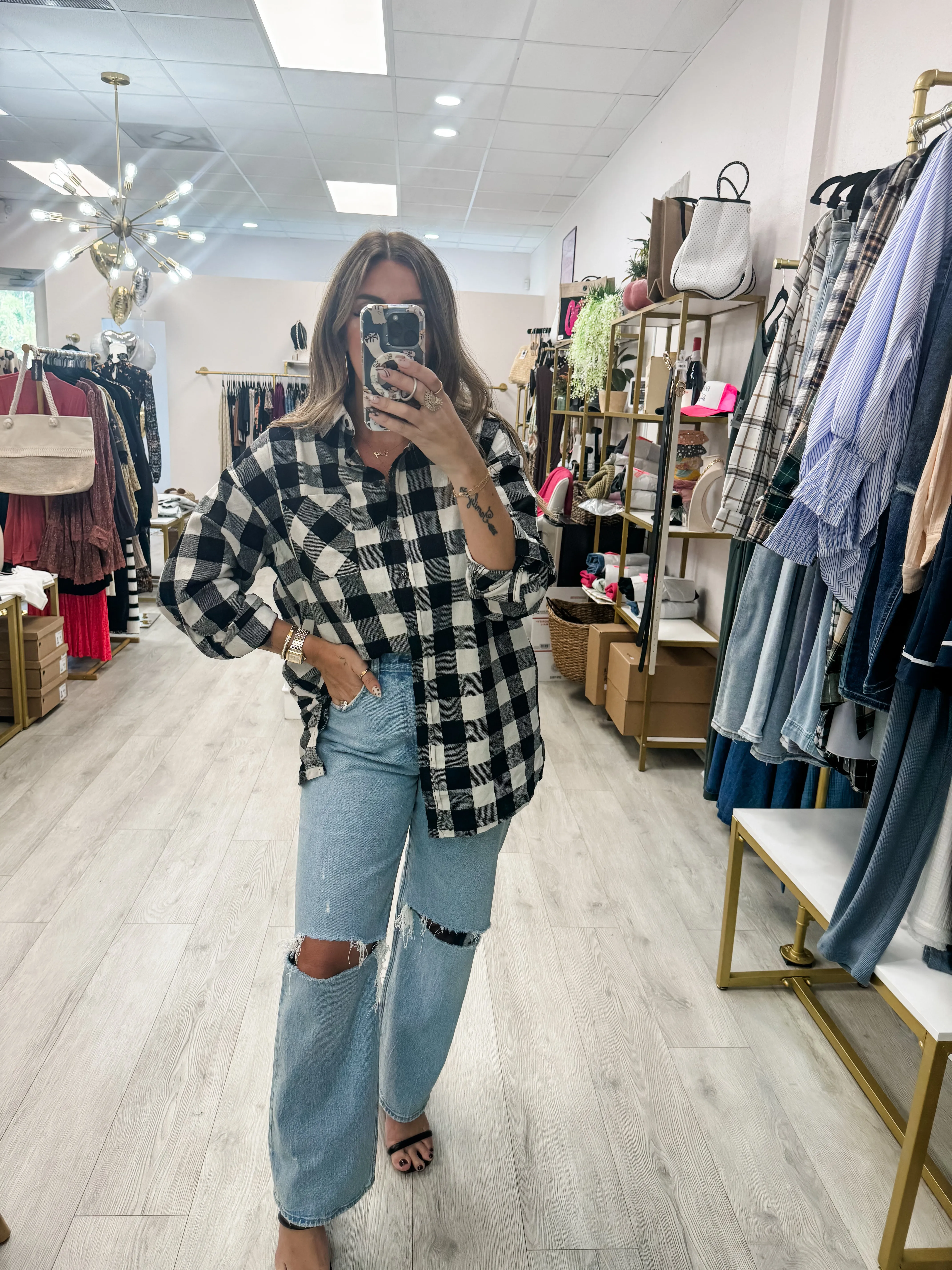 Oversize Flannel with Pockets