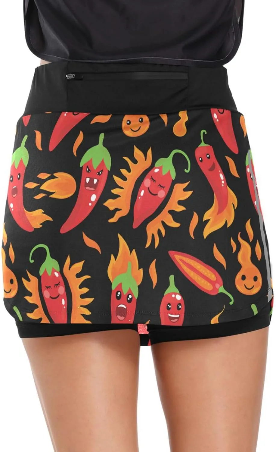 Pineapple Heart Woman Tennis Skirts Athletic Golf Skorts Skirts for Workout Running Hiking S