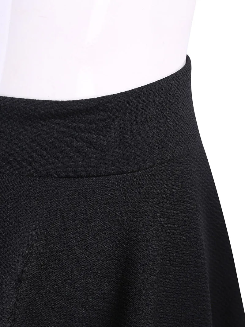 Plain Short Plus Size Skirt