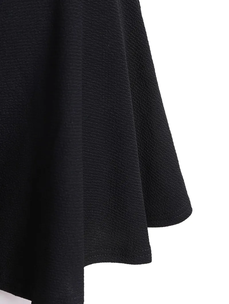 Plain Short Plus Size Skirt