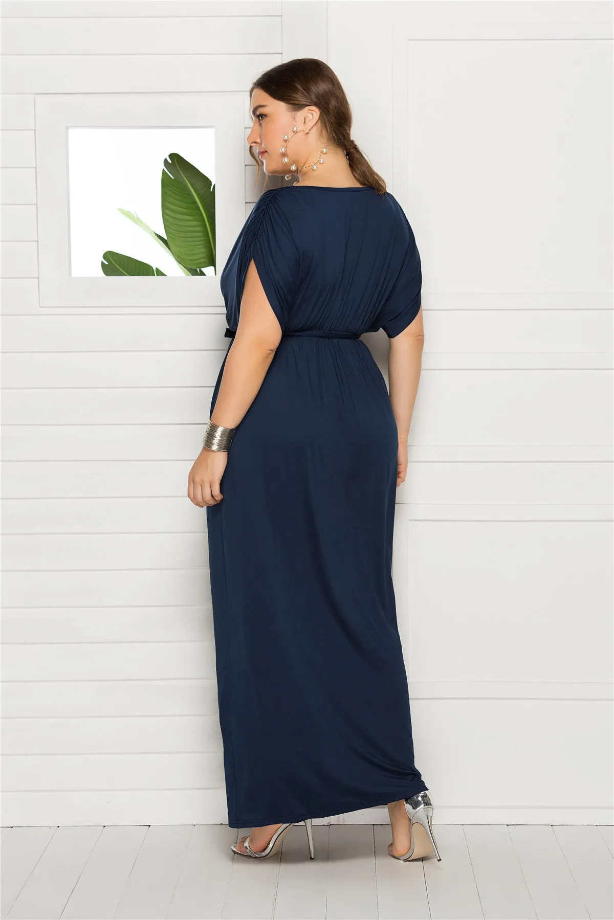 Plus Size Knot Front Dress