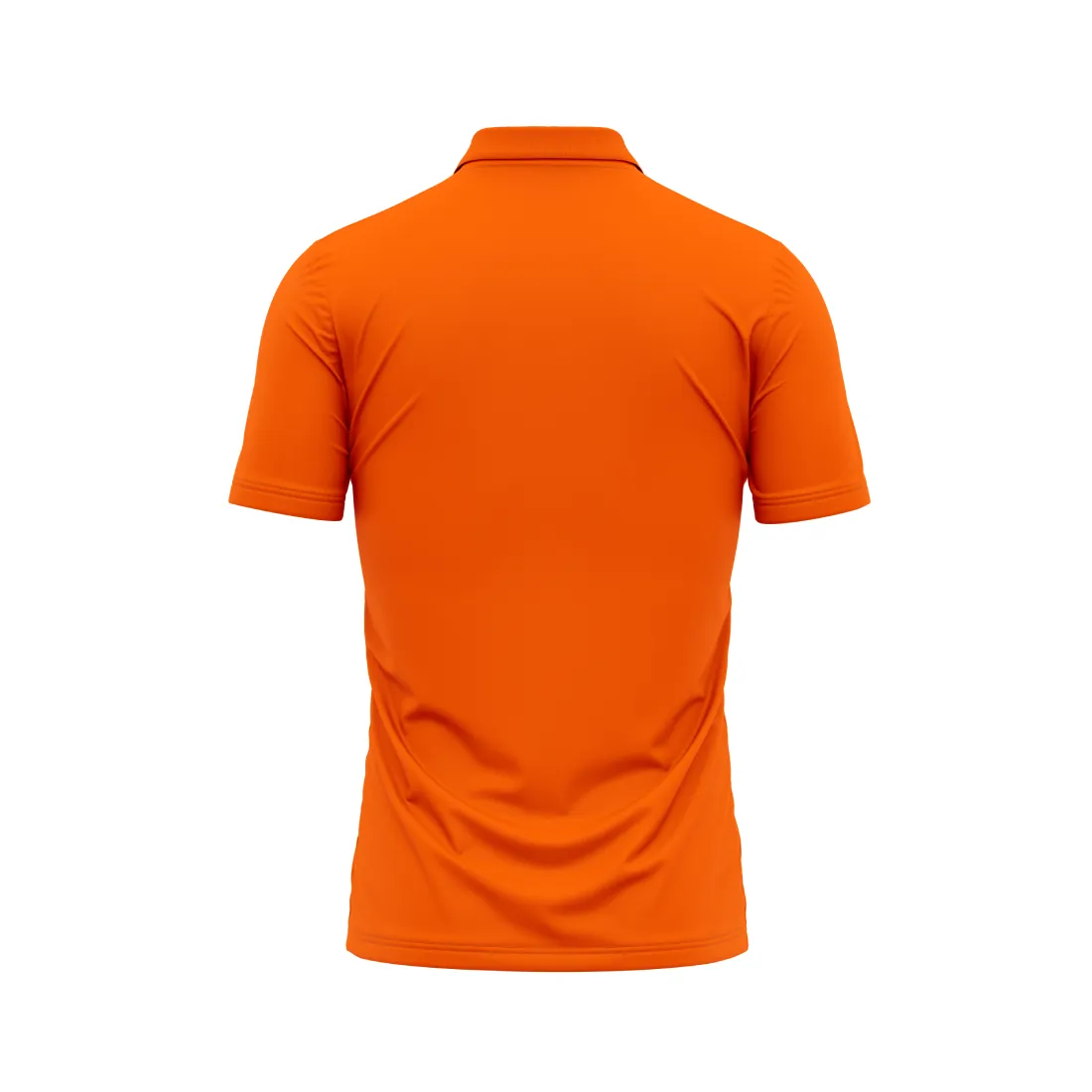Polo Neck Printed Jersey Orange Design 33