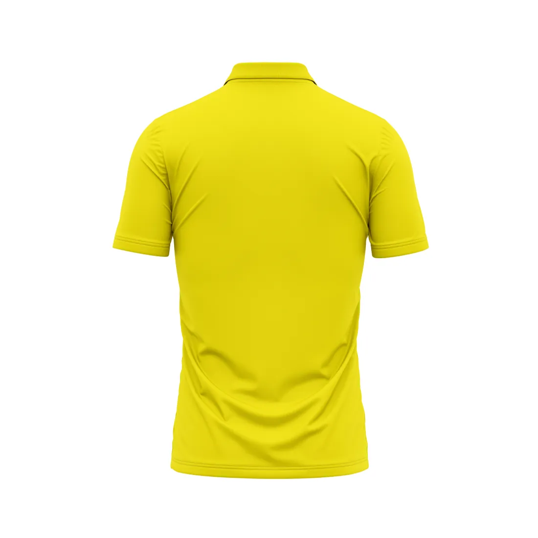 Polo Neck Printed Jersey Yellow NP00124