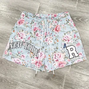 Printed Chic New York Hip Hop Mesh Shorts