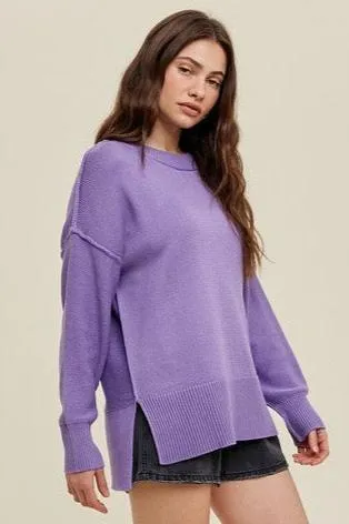 Purple Knit Sweater