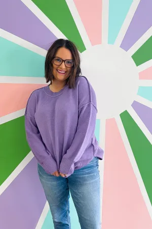 Purple Knit Sweater