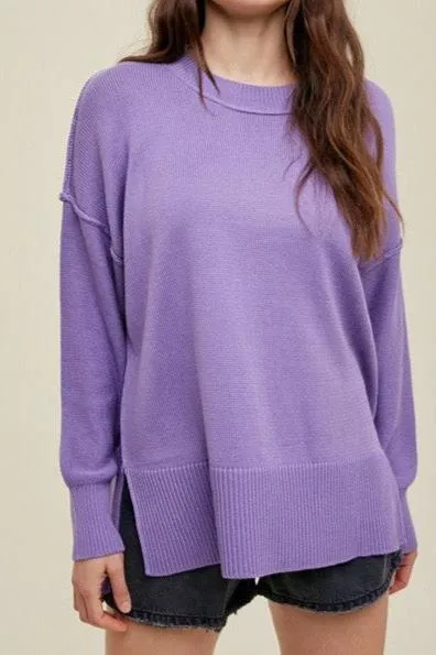 Purple Knit Sweater