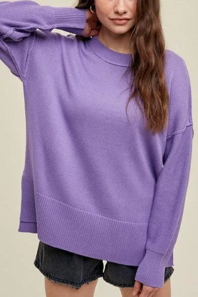 Purple Knit Sweater