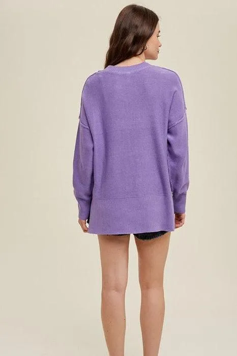 Purple Knit Sweater