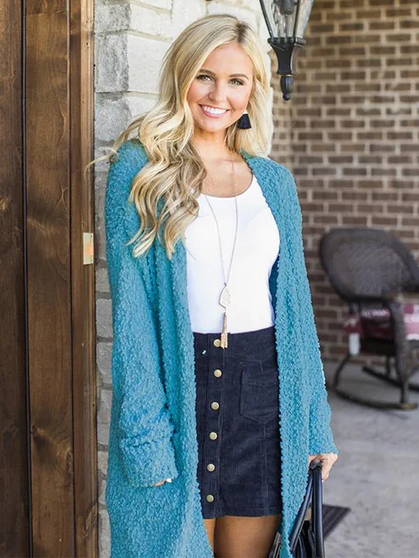 Queenly Knitting Cardigan Tops