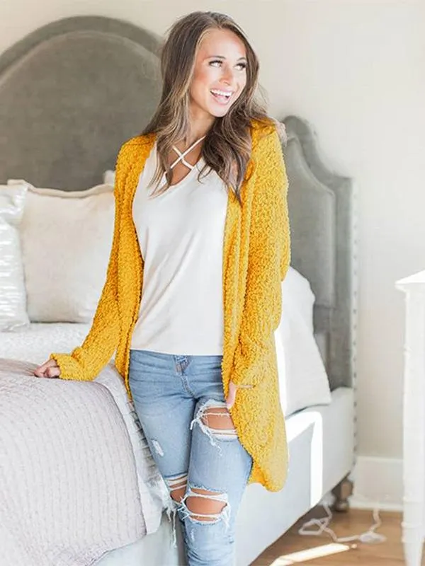 Queenly Knitting Cardigan Tops