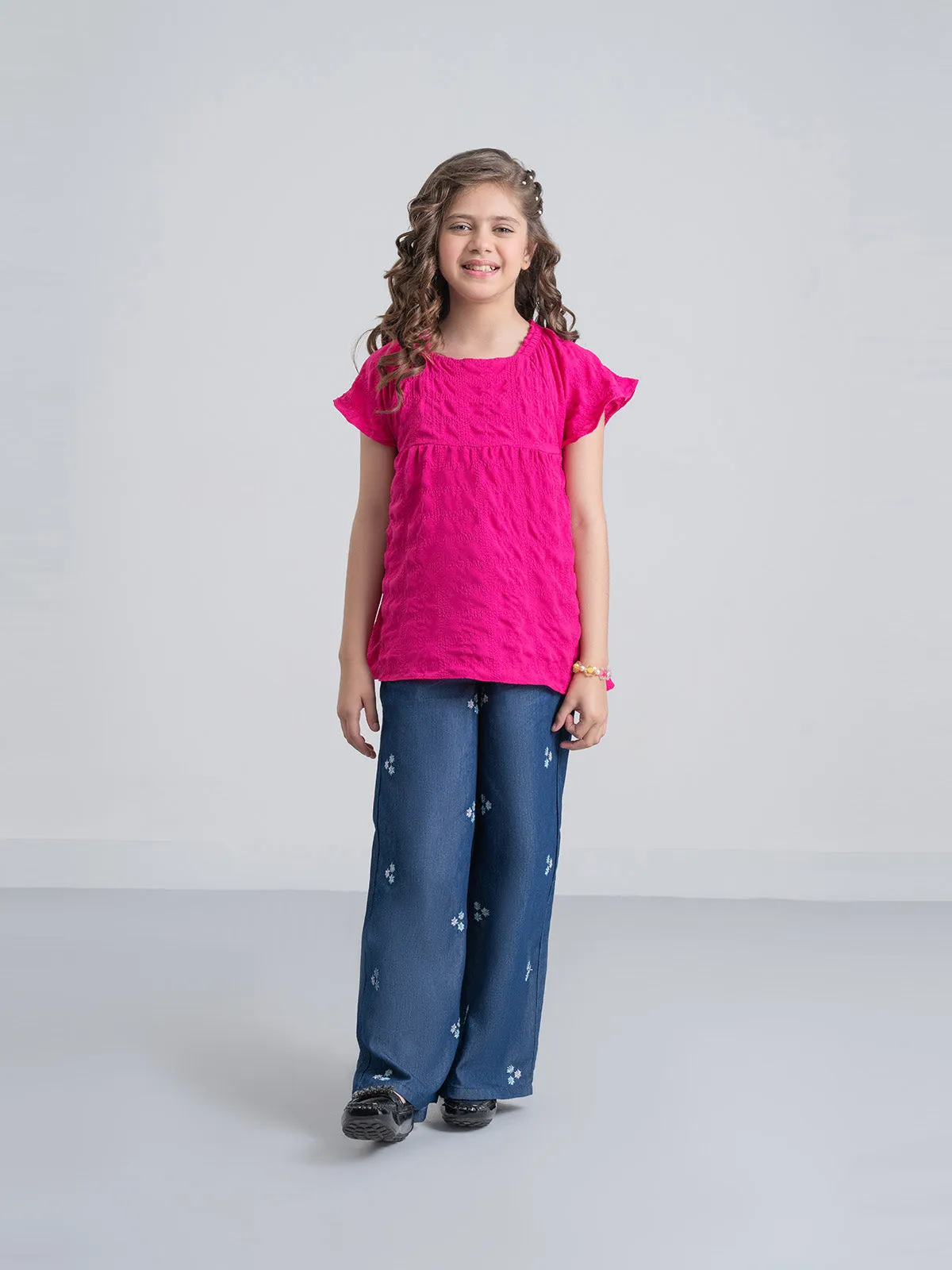 "JAIMIN" Perfect Plazo Fit Denim Pant