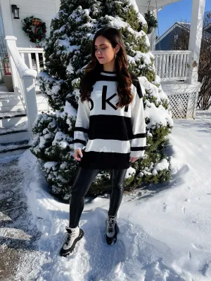"SKI" Oversized Sweater