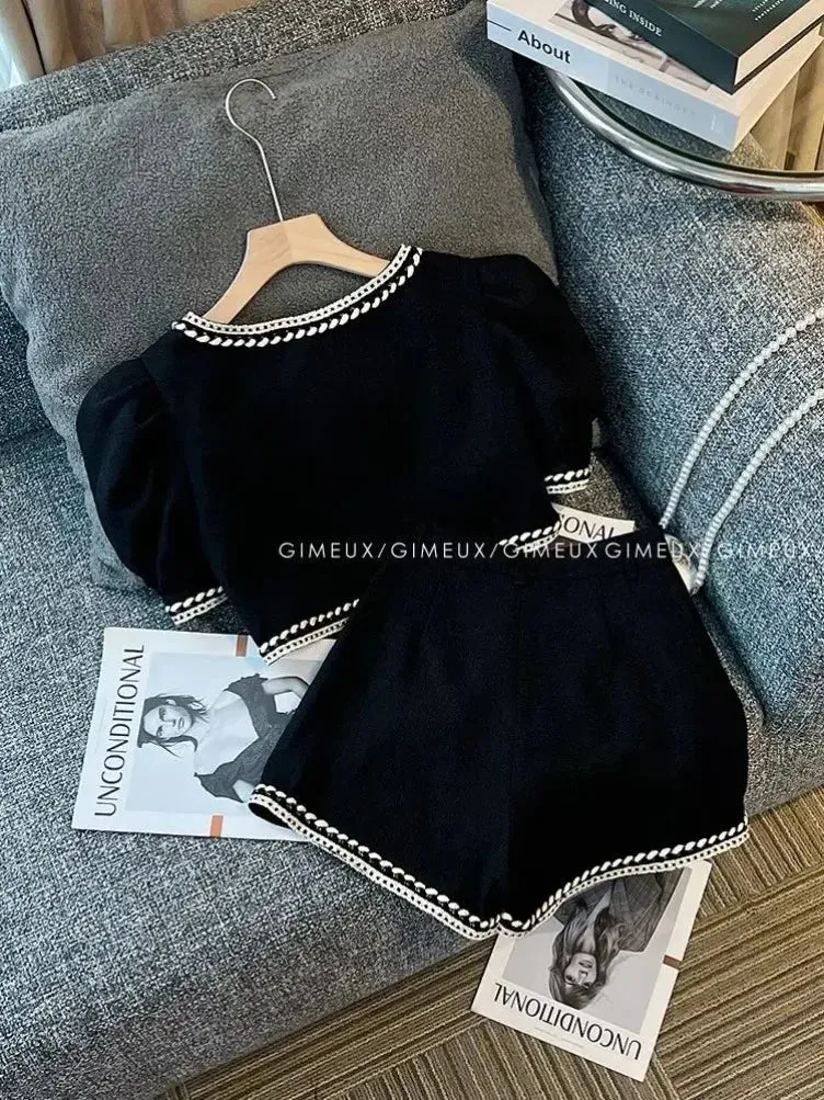 "Zoey" 2PC Chic Shorts Set