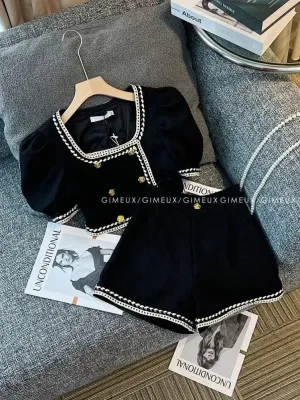 "Zoey" 2PC Chic Shorts Set