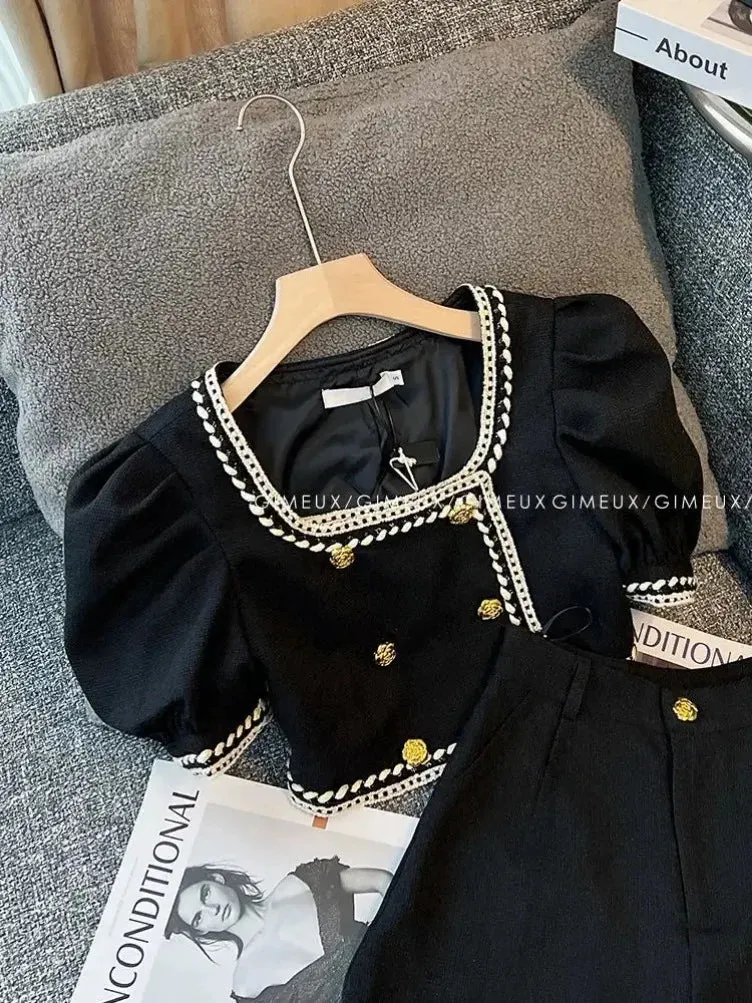 "Zoey" 2PC Chic Shorts Set