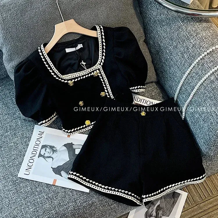 "Zoey" 2PC Chic Shorts Set