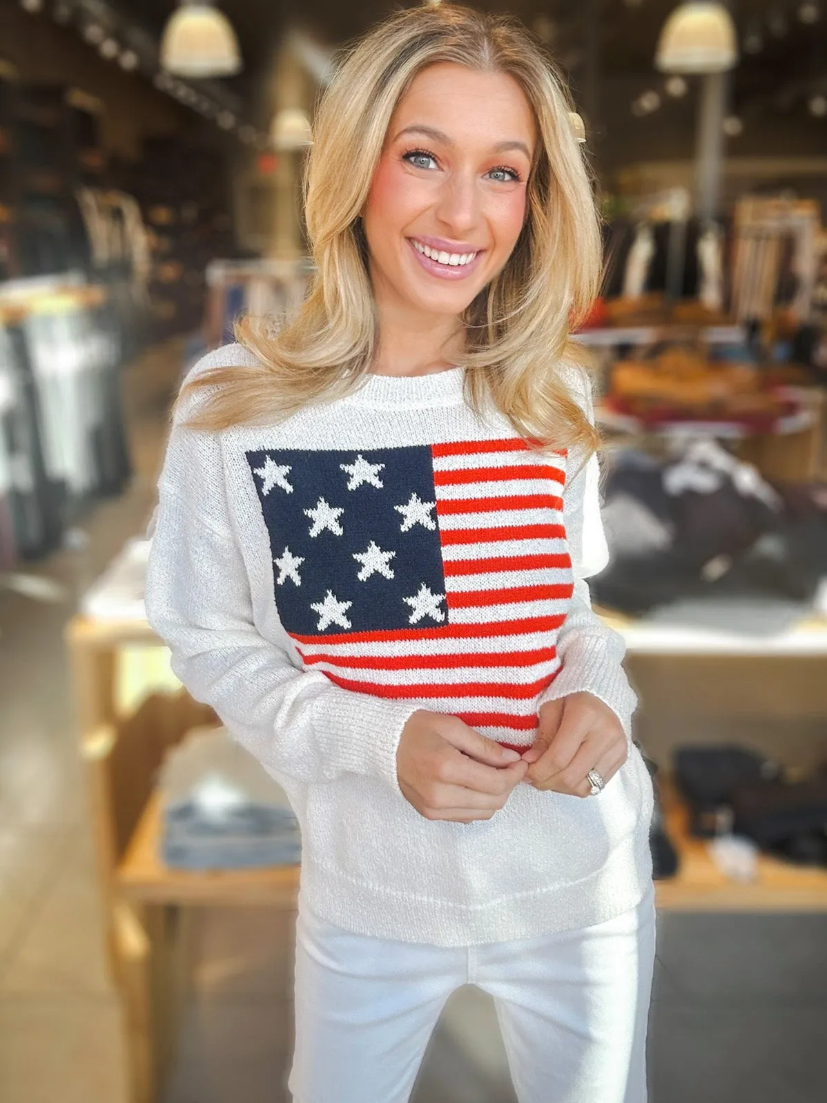 Red, White and You Sweater