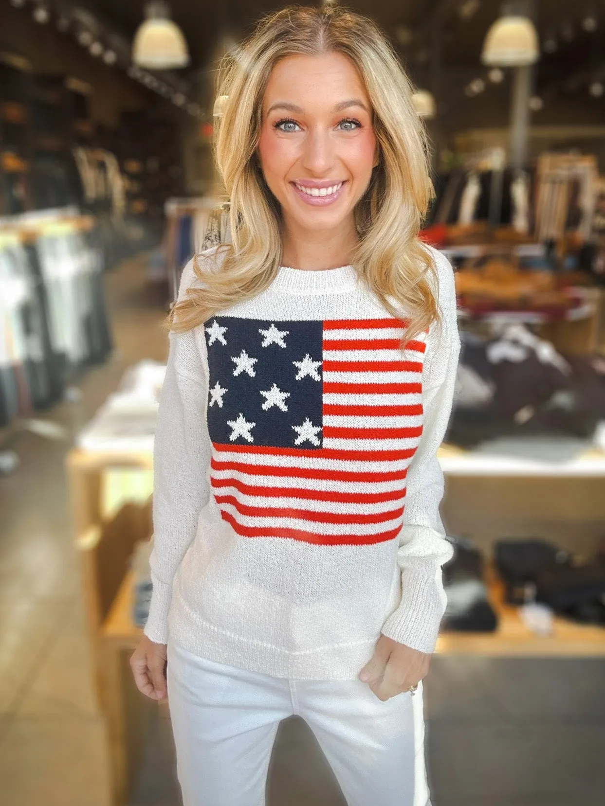 Red, White and You Sweater