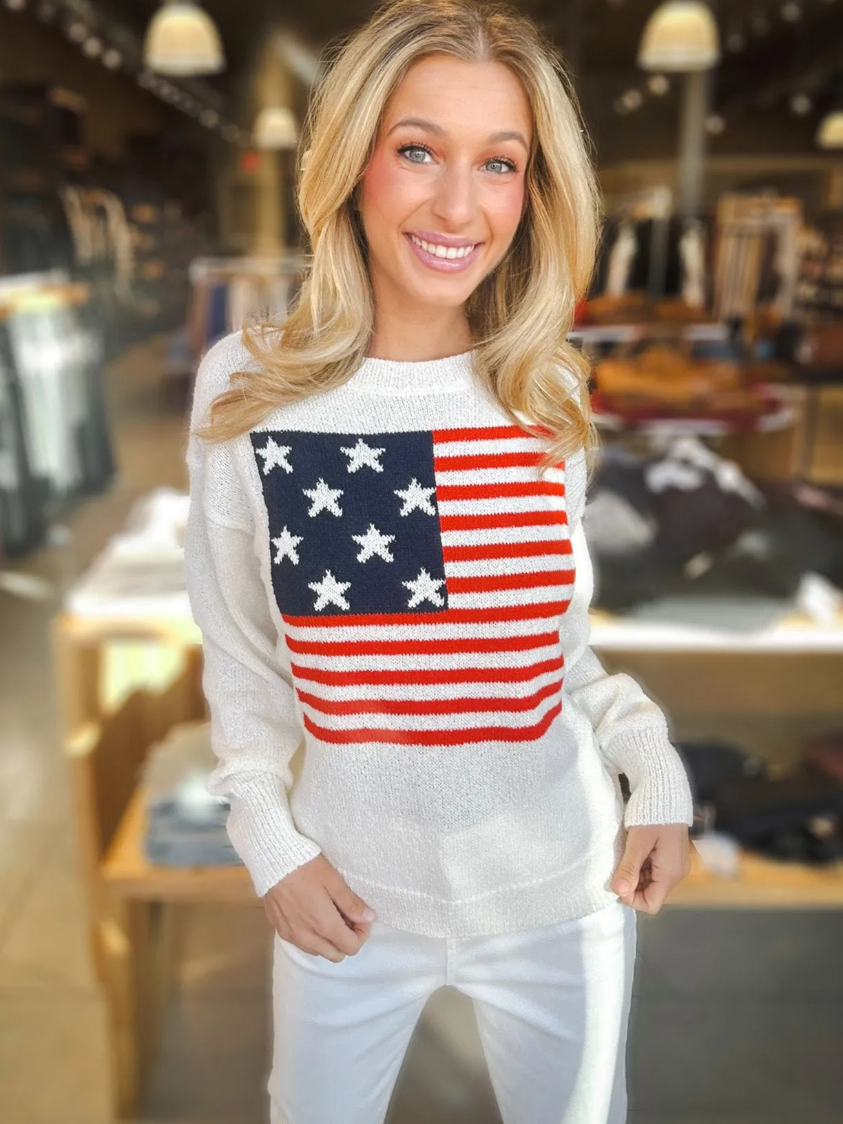 Red, White and You Sweater