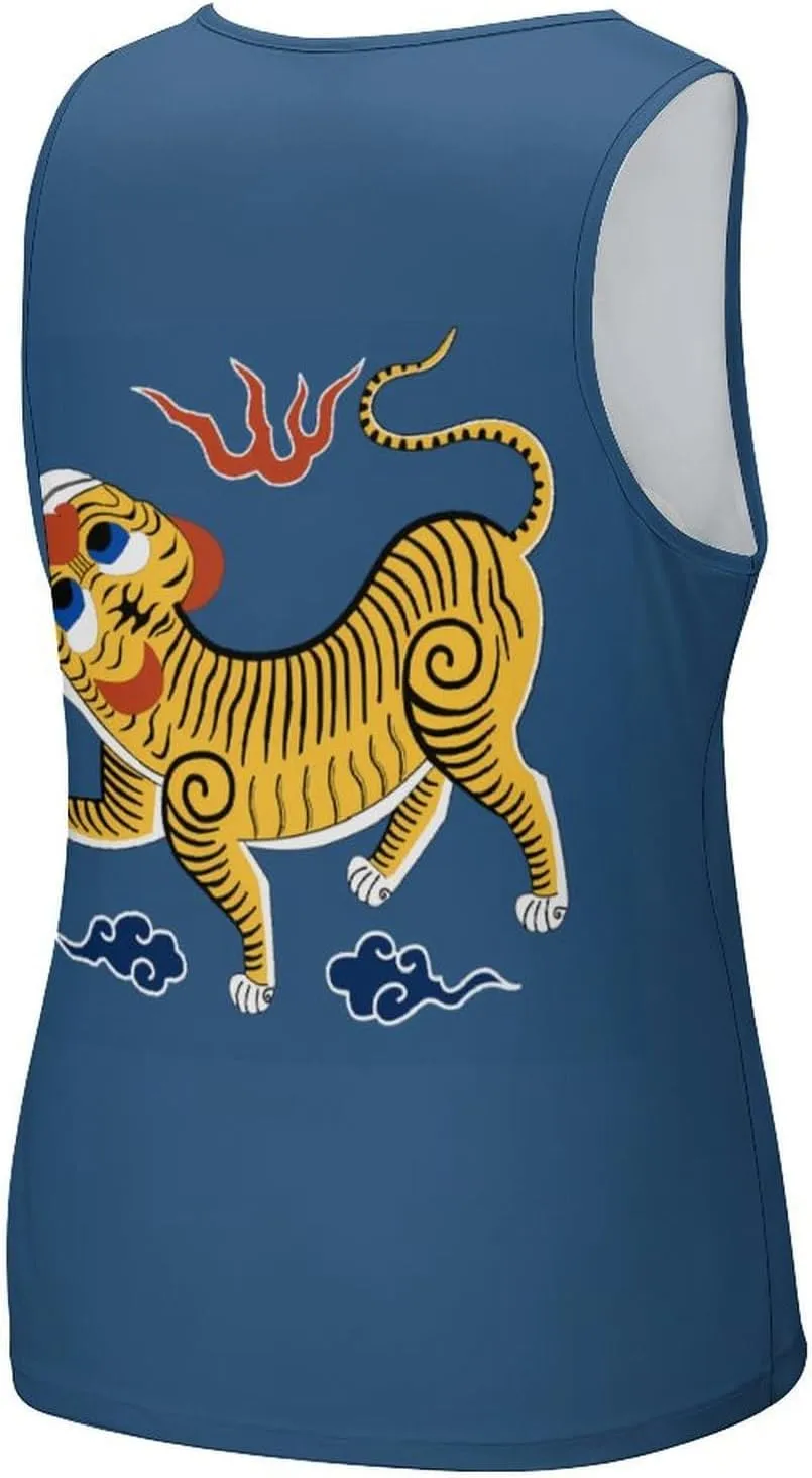 Republic of Formosa Flag Mens Tank Top Undershirt Sleeveless Gym Vest Workout T-Shirts