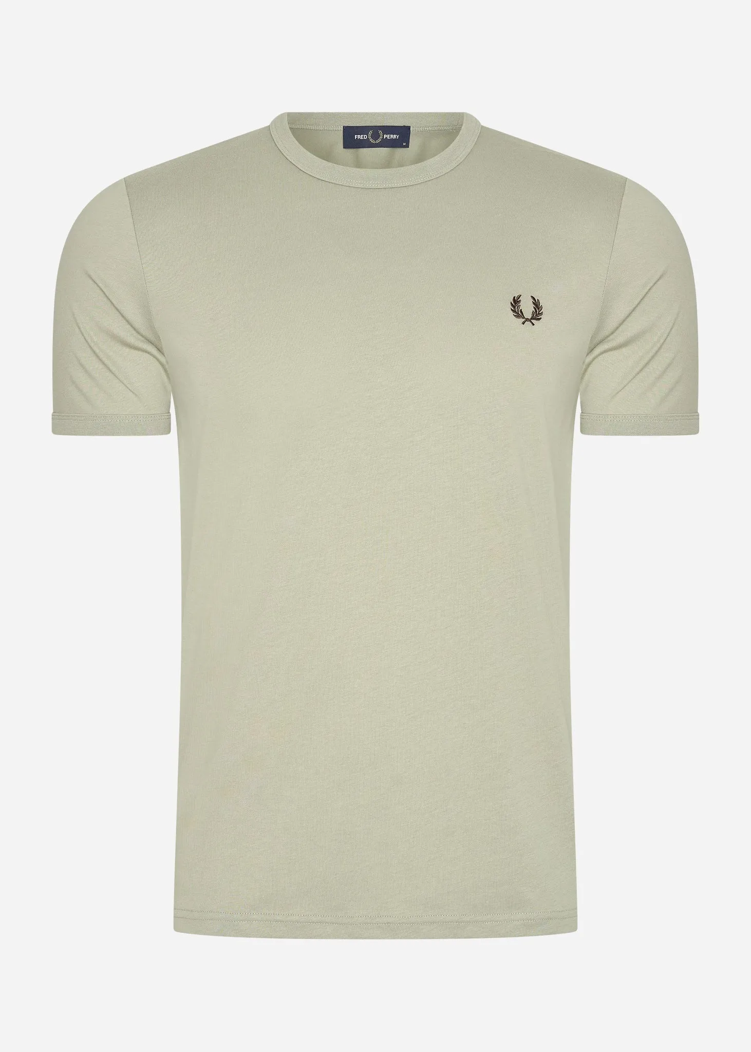 Ringer t-shirt - warm grey brick