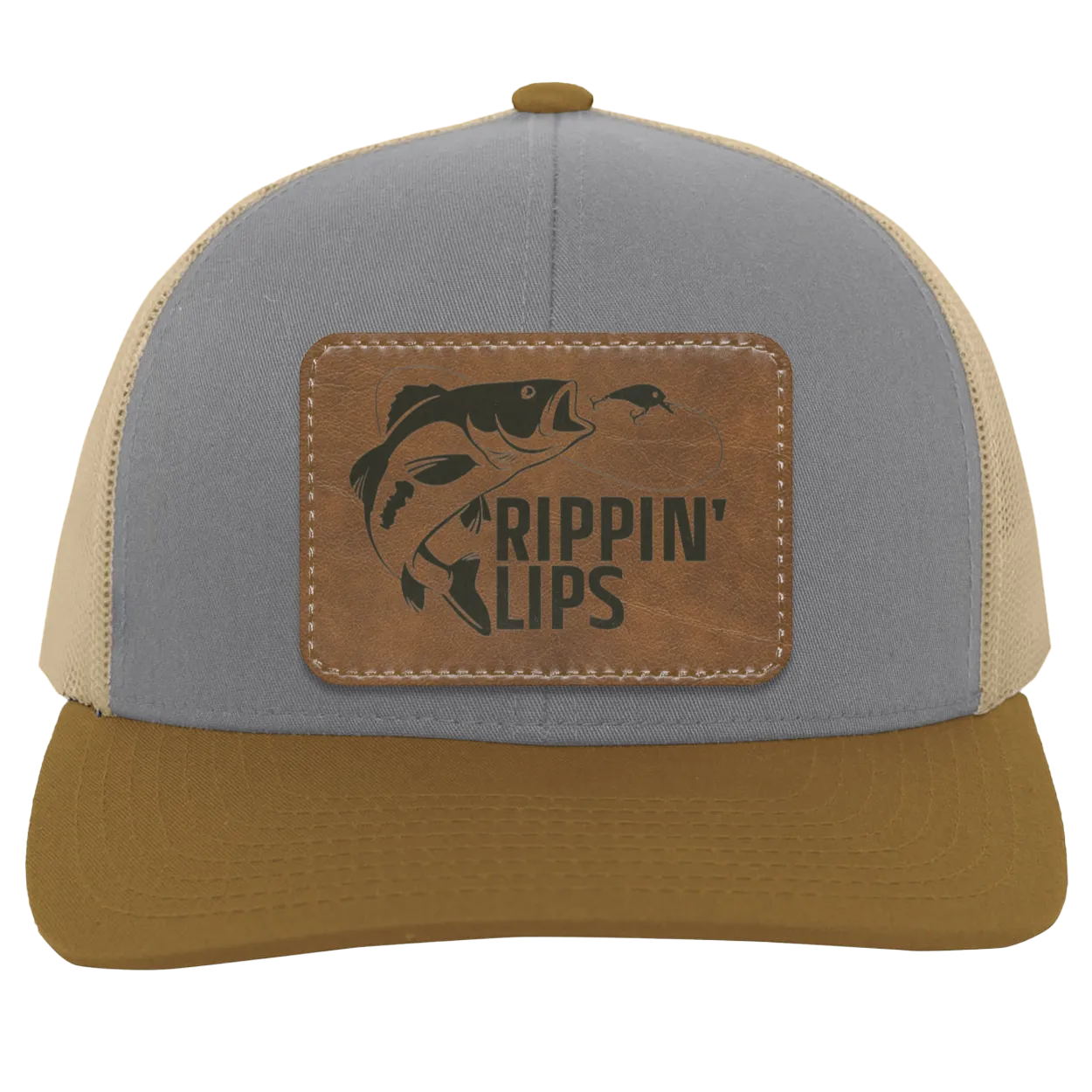 Ripping’ Lips Leather Patch  Snap-Back Hat