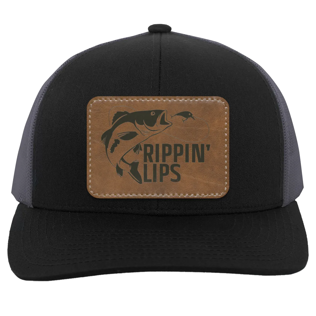 Ripping’ Lips Leather Patch  Snap-Back Hat
