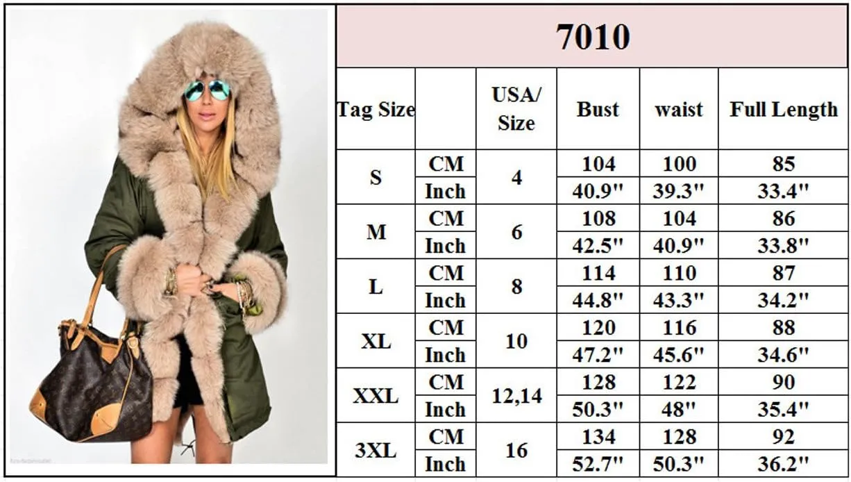 Roiii Women Thicken Warm down alternative Lightweight Winter Coat Hooded Jacket Size S-XXL