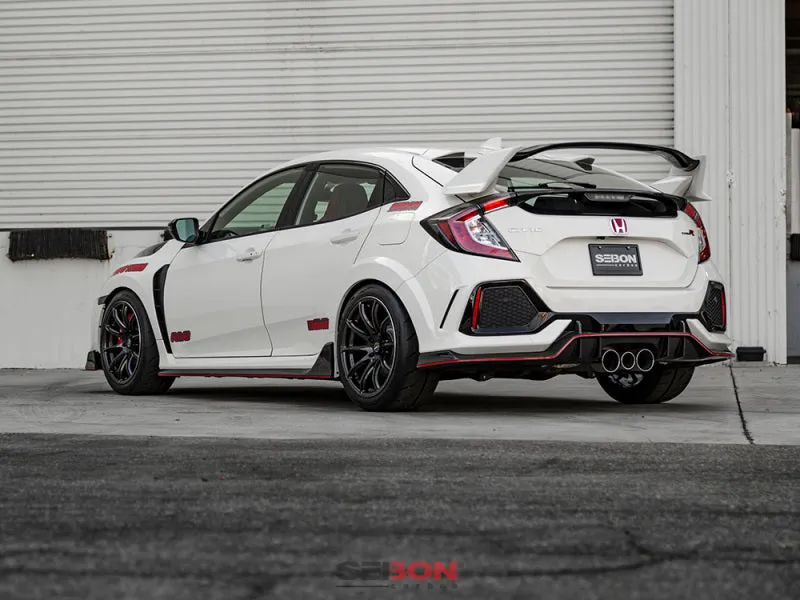 Seibon OEM Carbon Fiber Side Skirts (2017 Honda Civic Type R)