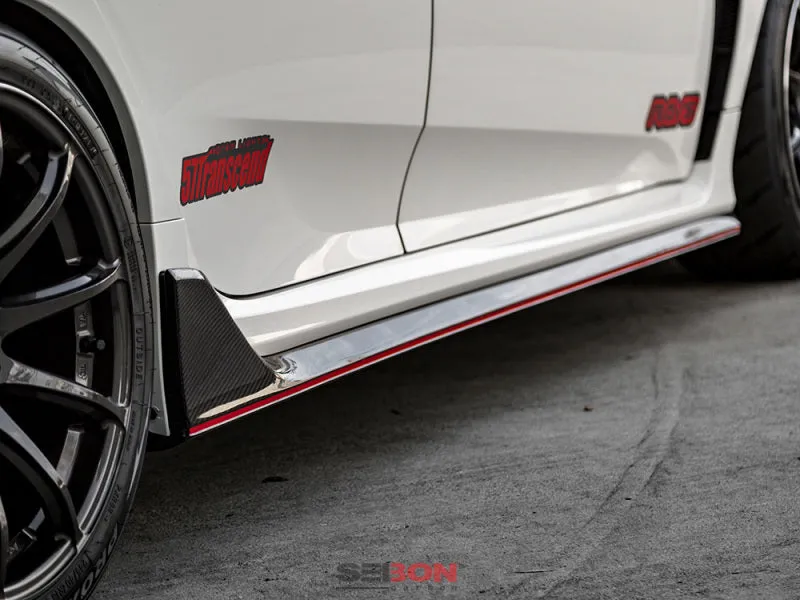 Seibon OEM Carbon Fiber Side Skirts (2017 Honda Civic Type R)
