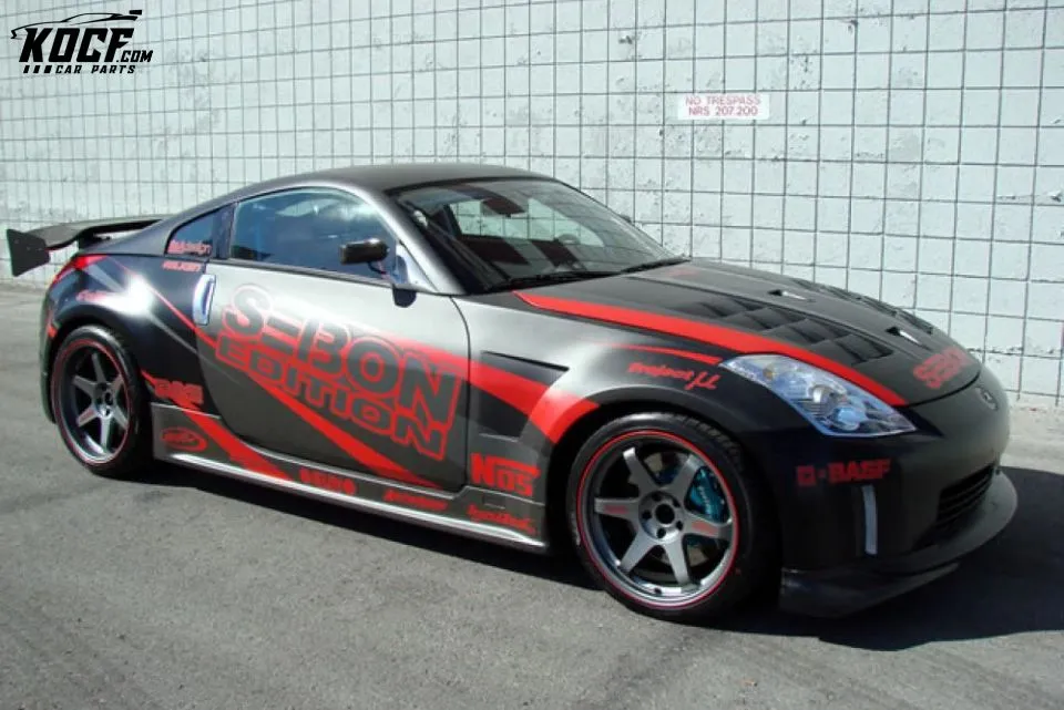 Seibon TT-STYLE CARBON FIBER SIDE SKIRTS FOR 2002-2008 NISSAN 350Z