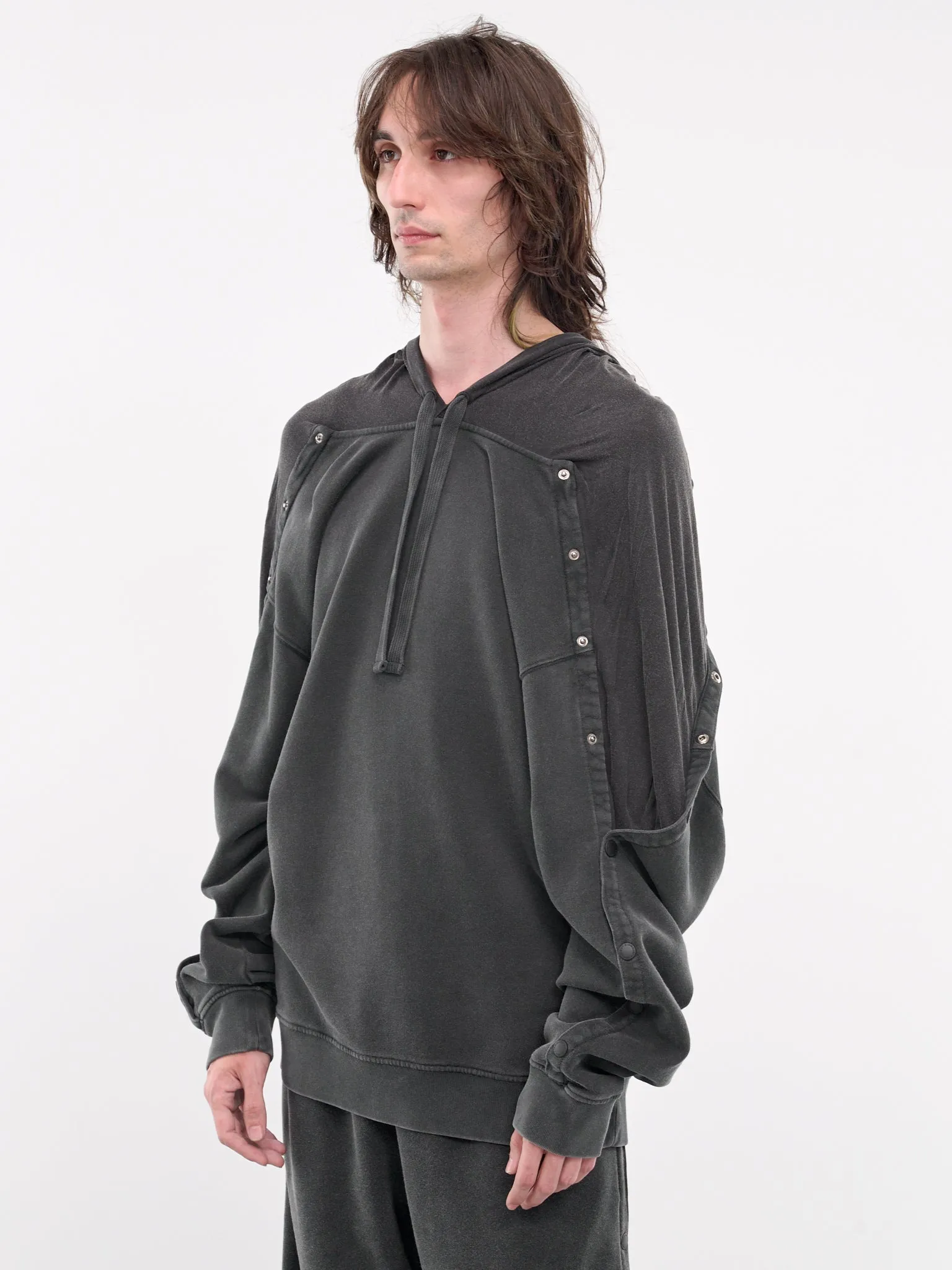 Snap Insert Hoodie (204SH005-J139-VINTAGE-BLACK)