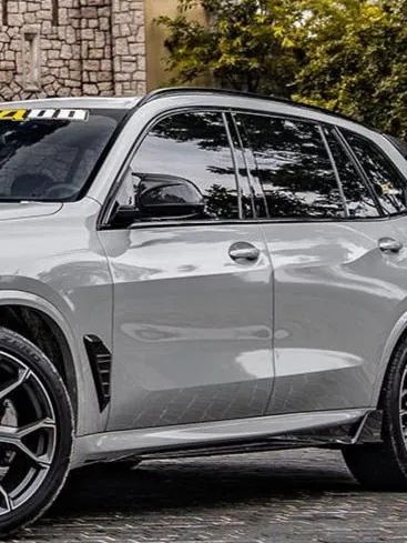SOOQOO USA Side Skirts for BMW X5 M60i s/x Drive 40i xDrive 50e G05 Carbon Fiber