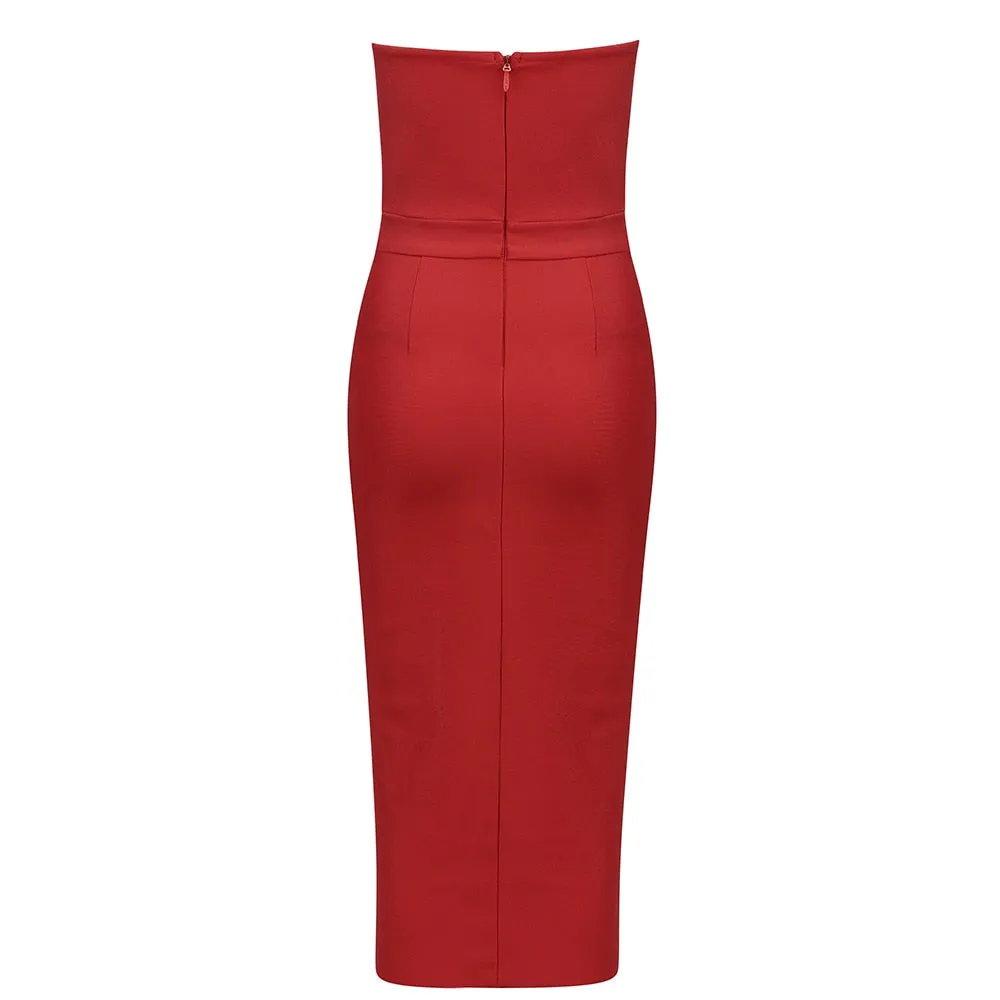 Strapless Bandage Elegant Dress