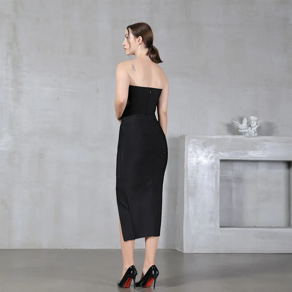 Strapless Bandage Elegant Dress