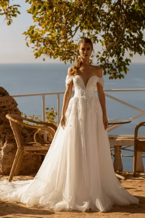 Strapless Sweetheart Neckline Wedding Dress - Off Shoulder Wedding Dress - Corset Back Wedding Gown Plus Size