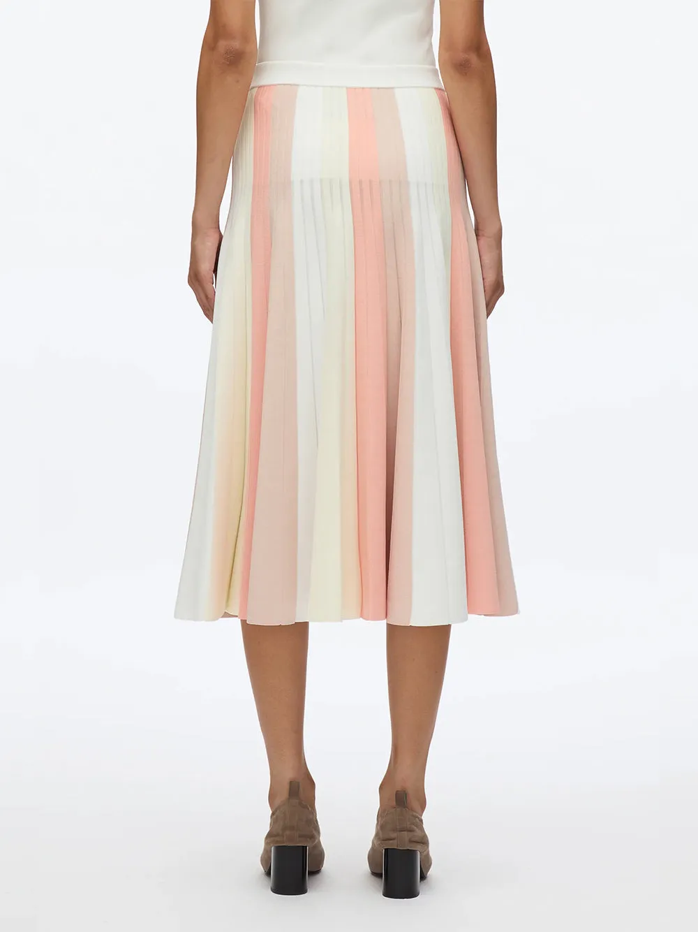 Stripe Knit Skirt (Ivory Multi)