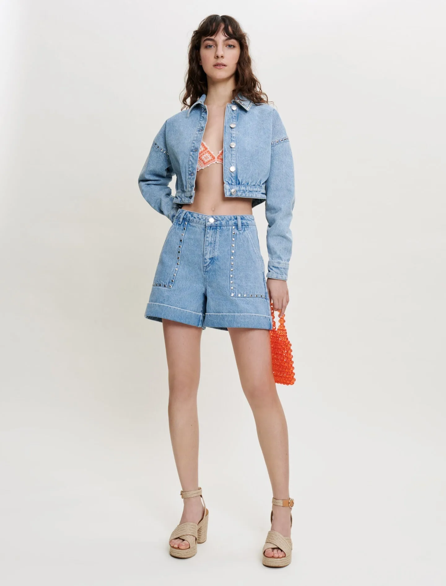 STUDDED DENIM JACKET