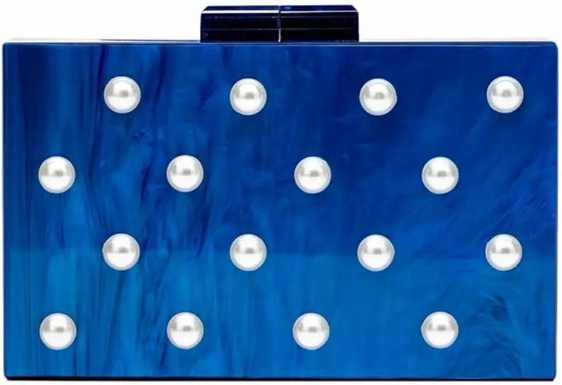 Stylish Acrylic Evening Bag Pearl Clutch Elegant Marble Acrylic Clutch Purses for Women Party Wedding Casual