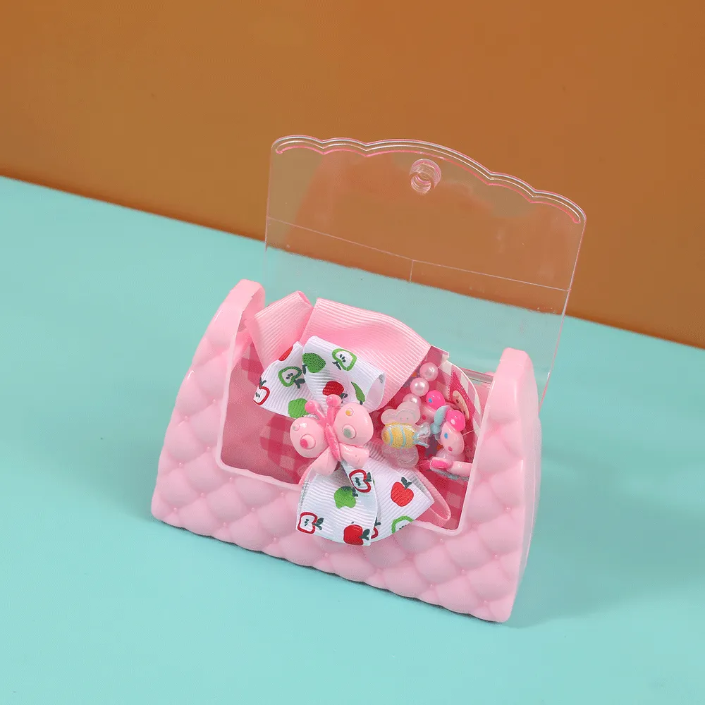 Stylish Hair accessories in a fancy purse