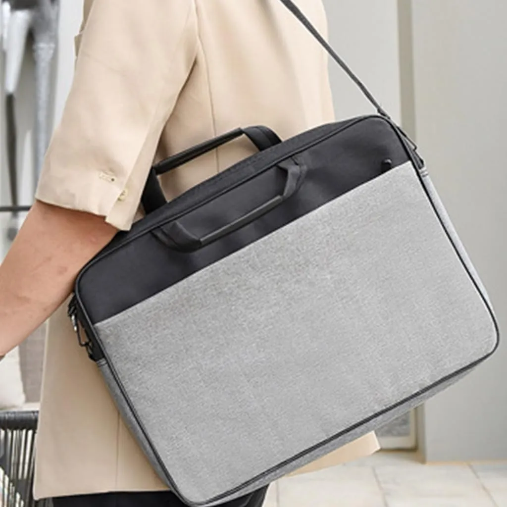 Stylish Waterproof Laptop Bag for Business Travel and Documents Storage Fits 15.6/17 inch Laptops