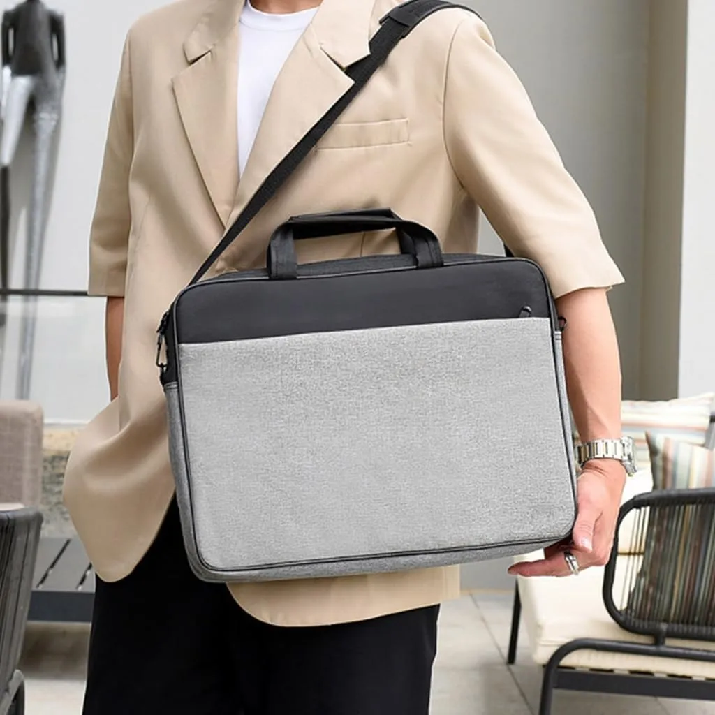 Stylish Waterproof Laptop Bag for Business Travel and Documents Storage Fits 15.6/17 inch Laptops