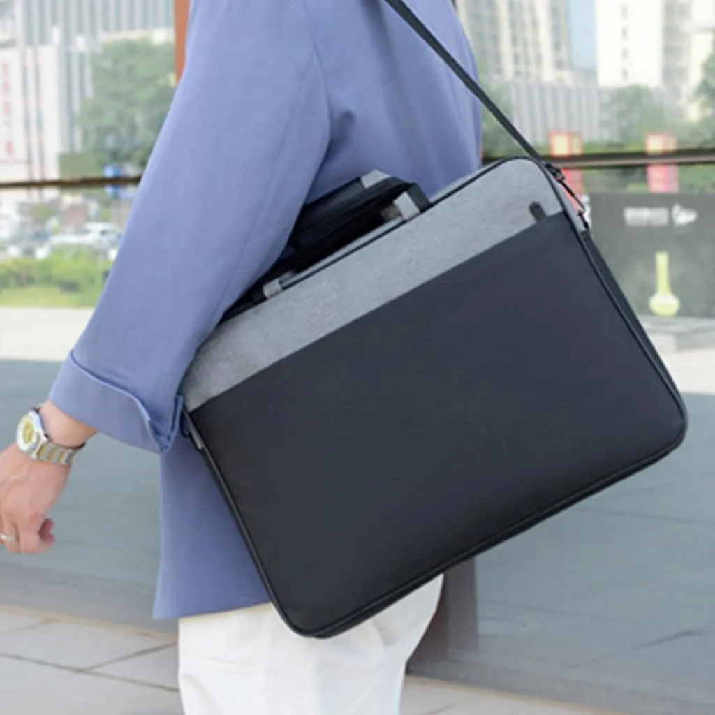 Stylish Waterproof Laptop Bag for Business Travel and Documents Storage Fits 15.6/17 inch Laptops