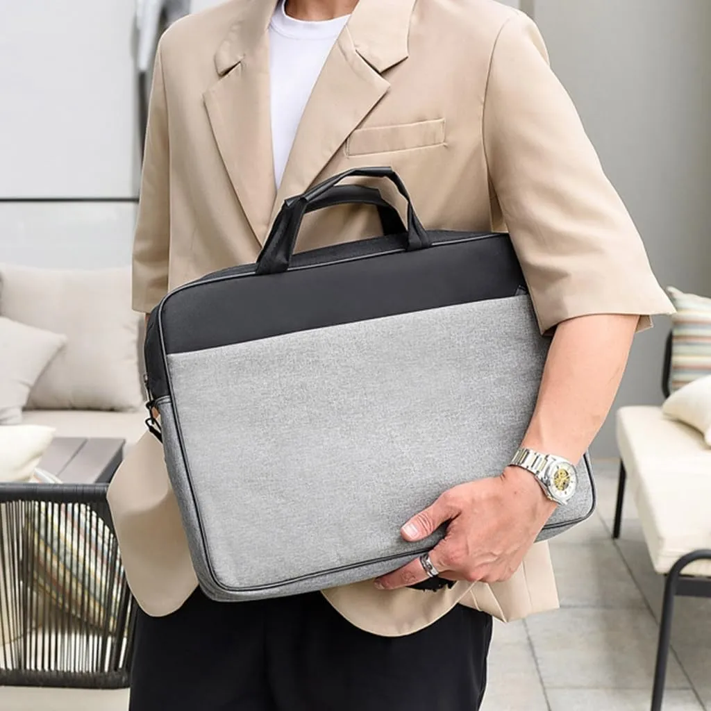 Stylish Waterproof Laptop Bag for Business Travel and Documents Storage Fits 15.6/17 inch Laptops