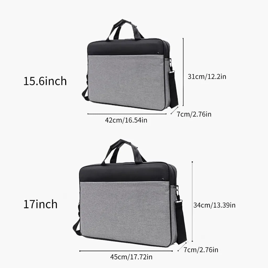 Stylish Waterproof Laptop Bag for Business Travel and Documents Storage Fits 15.6/17 inch Laptops