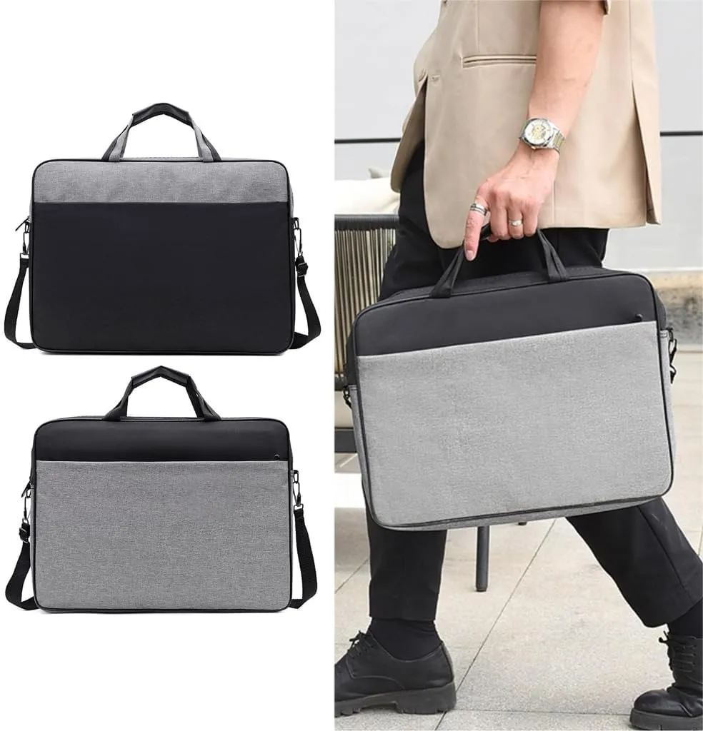 Stylish Waterproof Laptop Bag for Business Travel and Documents Storage Fits 15.6/17 inch Laptops